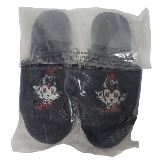 Killstar See You In Hell Slippers - Picture 2 of 5